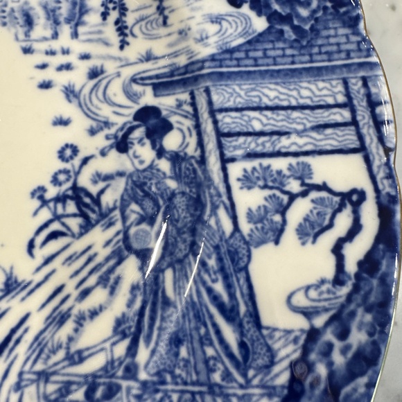 Royal Crown Derby Blue Mikado Dinner Plates Set of 6. - Picture 11 of 13